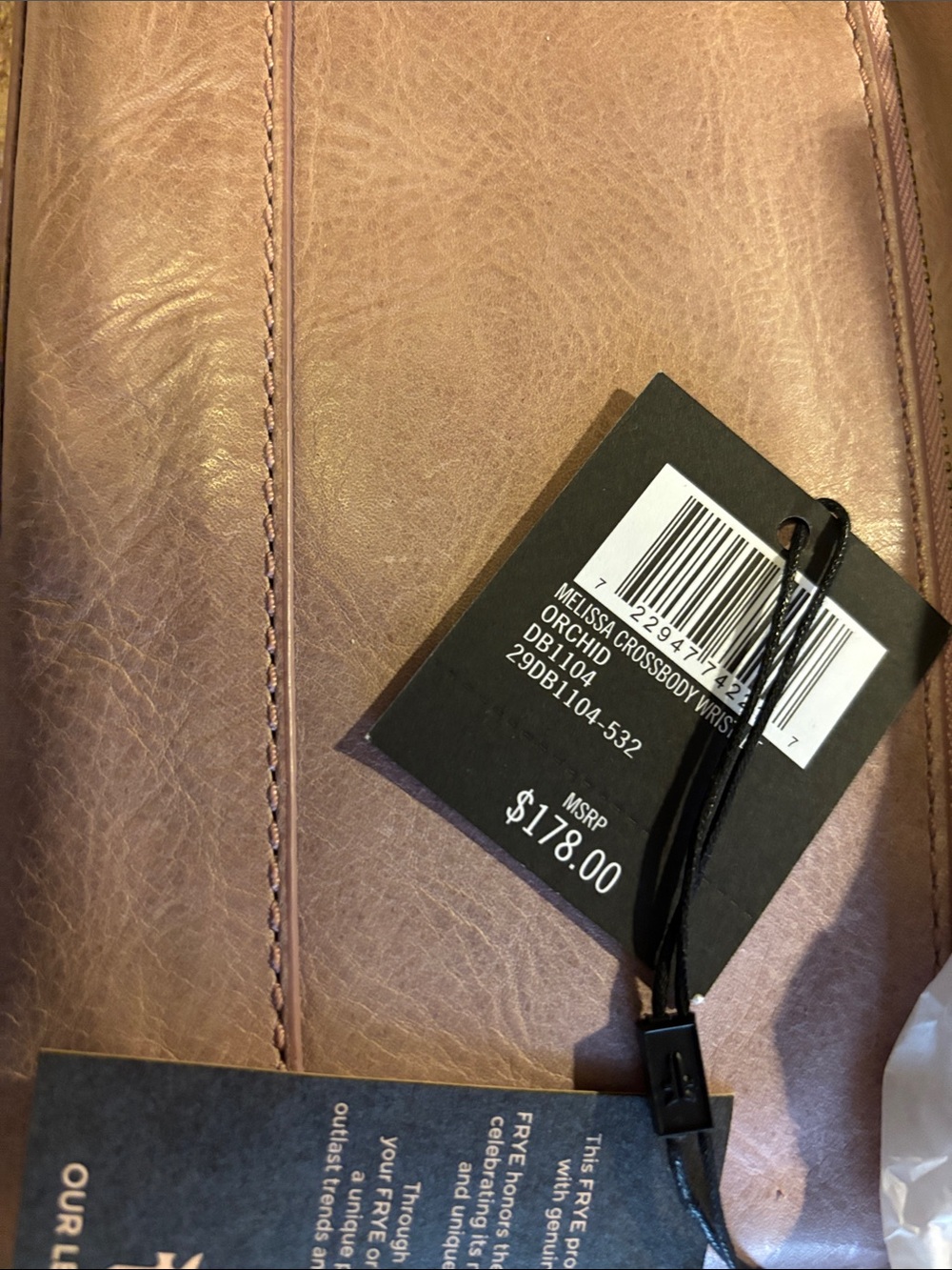 Nwt. Frye Olivia crossbody wallet orchid - Picture 2 of 9